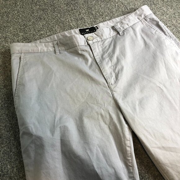 U-510 Under 5 10 Pants Mens 36x28 Gray Chino Flat Front Stretch Comfort Casual - Picture 1 of 12